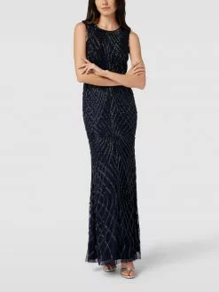 LACE & BEADS Abendkleid Mit Zierbesatz - Marineblau