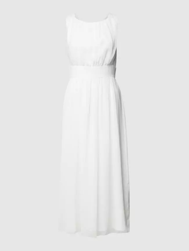 Swing Brautkleid Mit Taillenpasse Und Floralen Stickereien - Offwhite 4 Swing Brautkleid Mit Taillenpasse Und Floralen Stickereien - Offwhite – Bild 2