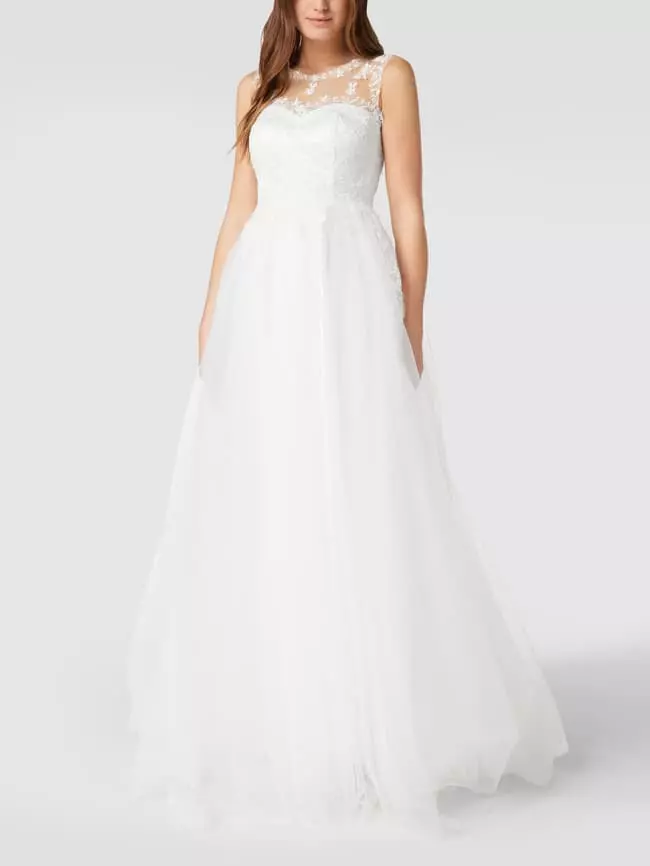 TROYDEN COLLECTION Brautkleid Mit Floralen Stickereien - Weiß 3 TROYDEN COLLECTION Brautkleid Mit Floralen Stickereien - Weiß