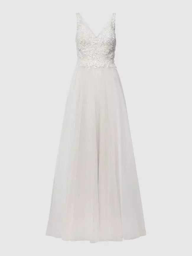 Mascara Brautkleid Mit Zierbesatz - Offwhite 4 Mascara Brautkleid Mit Zierbesatz - Offwhite – Bild 2