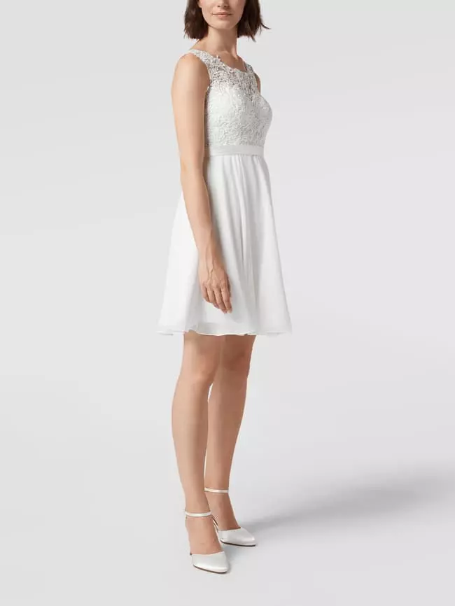 Luxuar Brautkleid Mit Floralen Stickereien - Offwhite 3 Luxuar Brautkleid Mit Floralen Stickereien - Offwhite