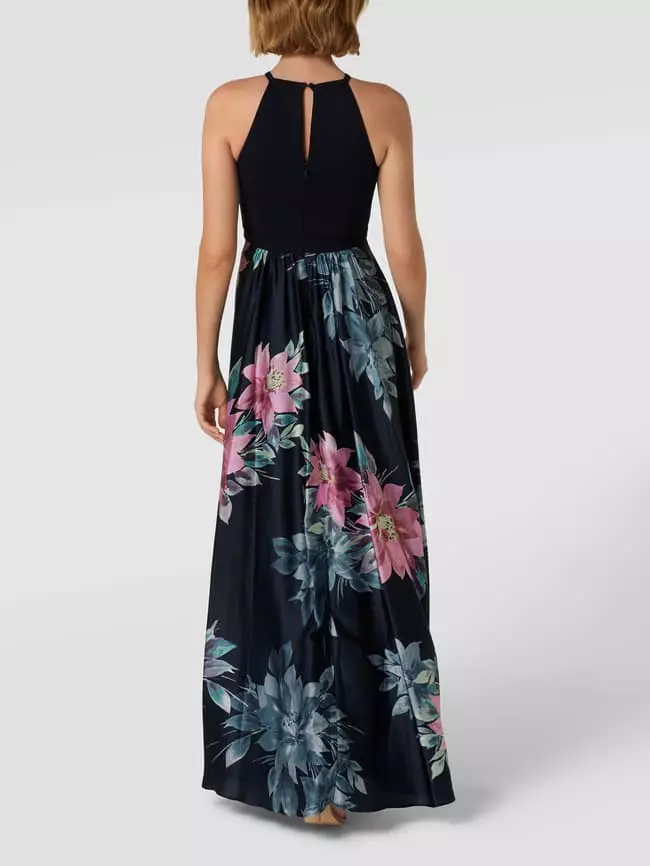 Jake*s Cocktail Abendkleid Mit Allover-Muster - Marineblau Meliert 7 Jake*s Cocktail Abendkleid Mit Allover-Muster - Marineblau Meliert – Bild 5