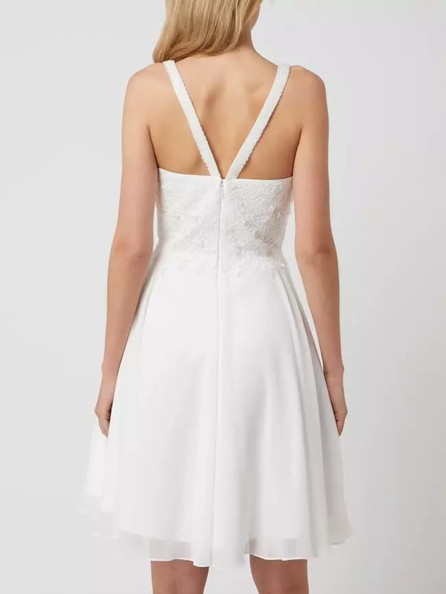 Luxuar Cocktailkleid Mit Herz-Ausschnitt - Offwhite 7 Luxuar Cocktailkleid Mit Herz-Ausschnitt - Offwhite – Bild 5