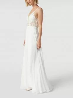 Luxuar Brautkleid Mit Floralem Zierbesatz - Offwhite