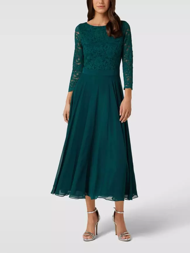 Swing Brautkleid Aus Häkelspitze - Dunkelgrün 3 Swing Brautkleid Aus Häkelspitze - Dunkelgrün