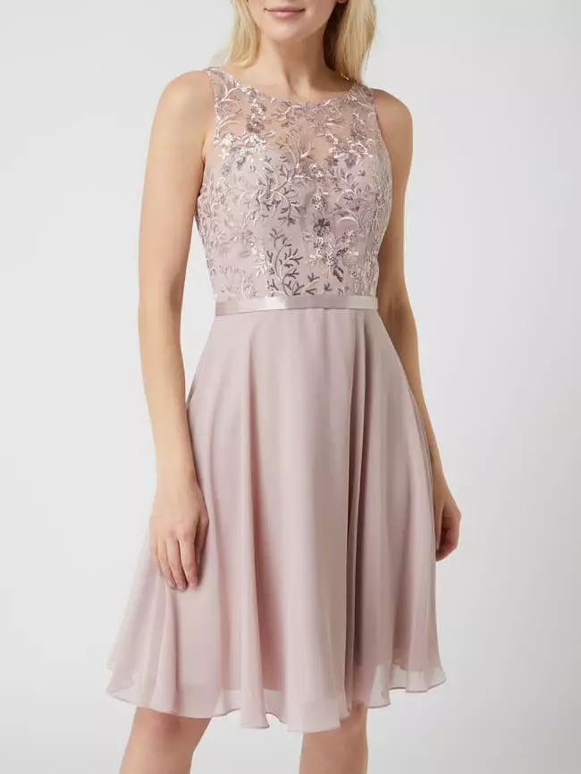 Luxuar Cocktailkleid Mit Pailletten - Mauve 6 Luxuar Cocktailkleid Mit Pailletten - Mauve – Bild 4