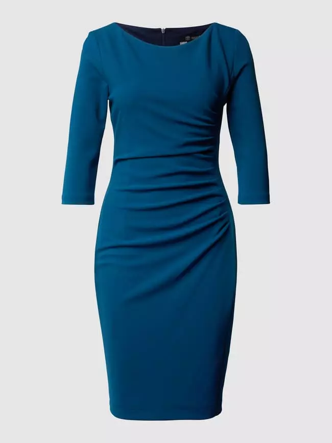 Paradi Cocktailkleid Mit 3/4-Ärmeln Und Raffungen - Petrol 4 Paradi Cocktailkleid Mit 3/4-Ärmeln Und Raffungen - Petrol – Bild 2