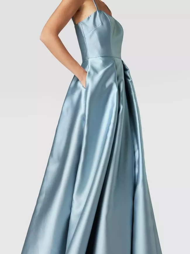 Vera Wang Bride Abendkleid Mit Kellerfalten Modell 'Diane' - Hellblau 5 Vera Wang Bride Abendkleid Mit Kellerfalten Modell 'Diane' - Hellblau – Bild 3