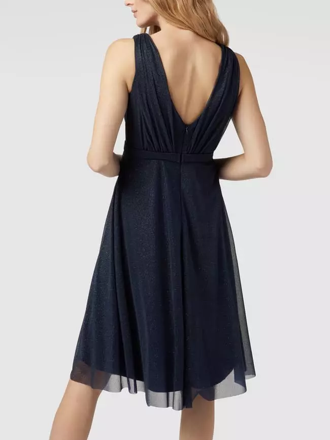 TROYDEN COLLECTION Cocktailkleid Mit Taillenpasse - Marineblau 7 TROYDEN COLLECTION Cocktailkleid Mit Taillenpasse - Marineblau – Bild 5