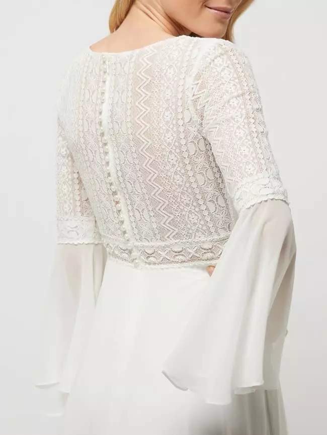 Luxuar Brautkleid Mit Trompetenärmeln - Offwhite 8 Luxuar Brautkleid Mit Trompetenärmeln - Offwhite – Bild 6