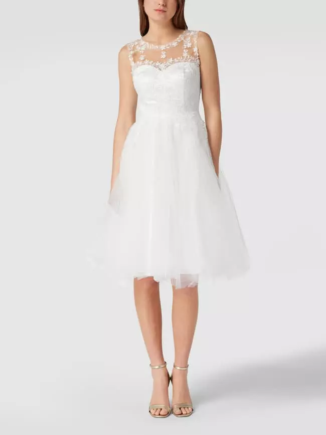 TROYDEN COLLECTION Brautkleid Mit Floraler Spitze - Weiß 3 TROYDEN COLLECTION Brautkleid Mit Floraler Spitze - Weiß