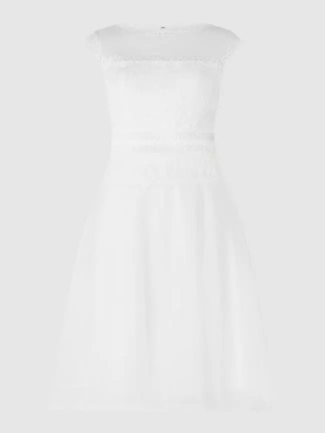 Luxuar Brautkleid Aus Tüll Mit Plisseefalten - Offwhite 4 Luxuar Brautkleid Aus Tüll Mit Plisseefalten - Offwhite – Bild 2