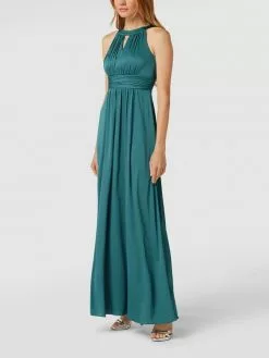 Jake*s Cocktail Abendkleid Mit Amerikanischem Ausschnitt - Smaragdgrün Meliert