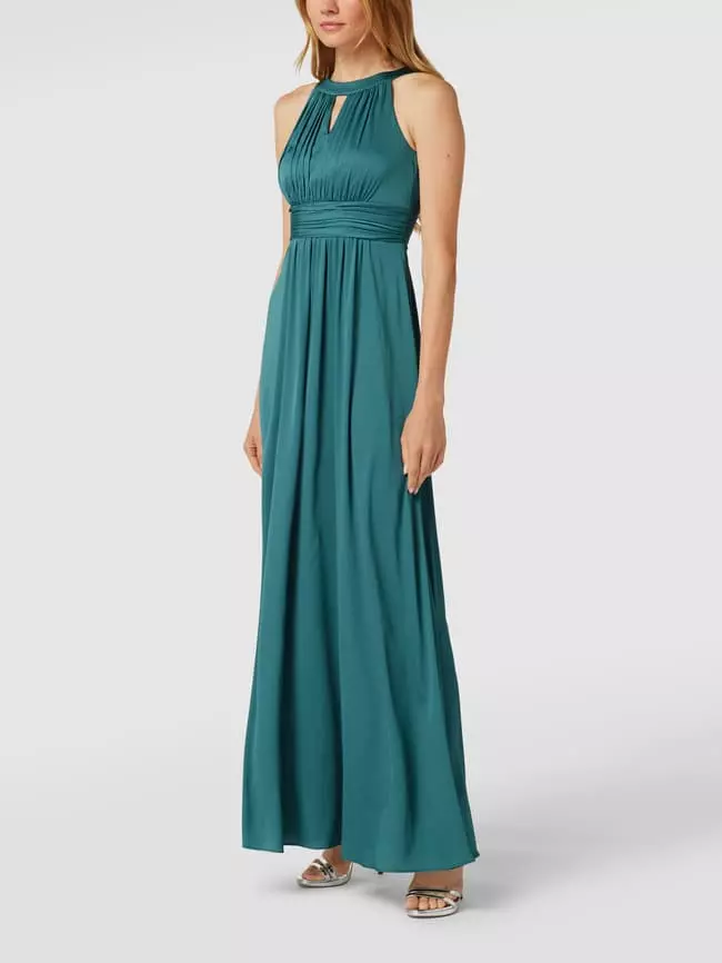 Jake*s Cocktail Abendkleid Mit Amerikanischem Ausschnitt - Smaragdgrün Meliert 3 Jake*s Cocktail Abendkleid Mit Amerikanischem Ausschnitt - Smaragdgrün Meliert