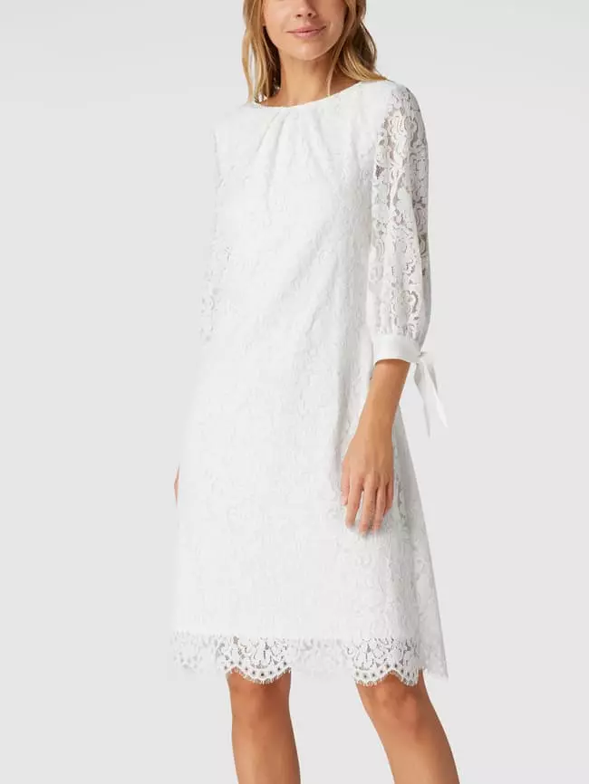 Swing Cocktailkleid Mit Floraler Spitze - Offwhite 6 Swing Cocktailkleid Mit Floraler Spitze - Offwhite – Bild 4