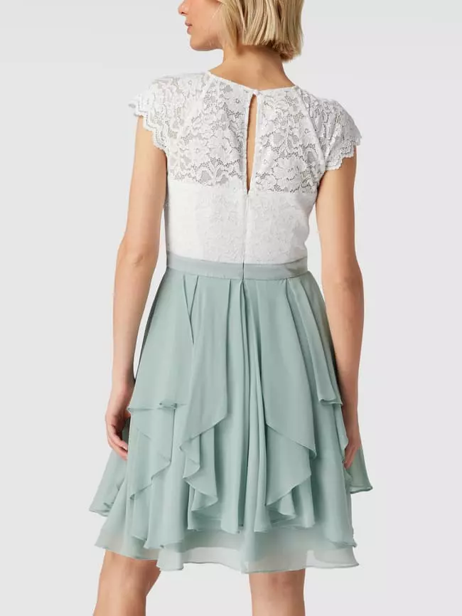 Jake*s Cocktail Cocktailkleid Mit Spitzenbesatz - Olivgrün 7 Jake*s Cocktail Cocktailkleid Mit Spitzenbesatz - Olivgrün – Bild 5