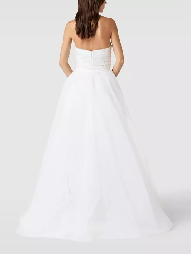 Luxuar Brautkleid Mit Pailletten- Und Ziersteinbesatz - Offwhite 7 Luxuar Brautkleid Mit Pailletten- Und Ziersteinbesatz - Offwhite – Bild 5