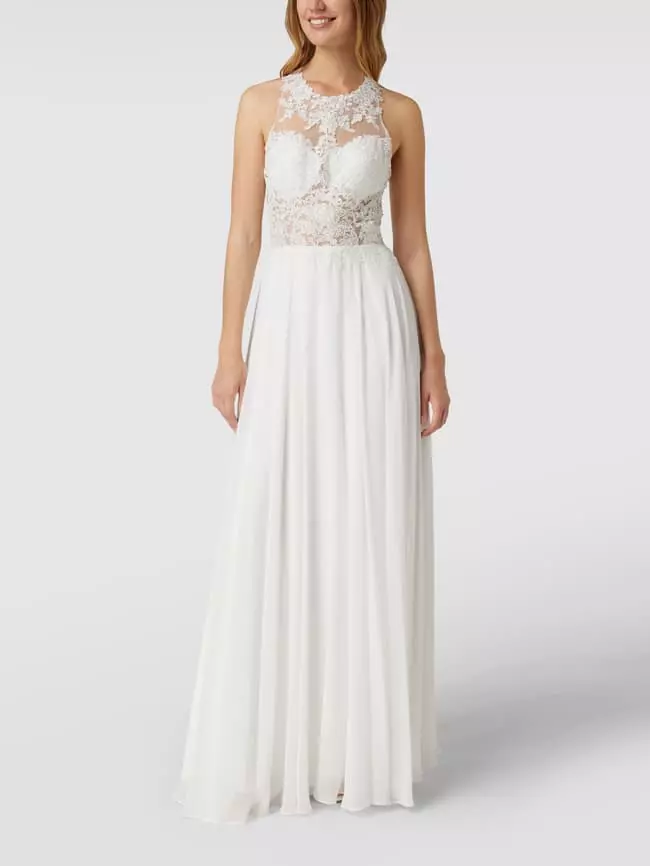 Mascara Brautkleid Mit Floraler Spitze - Offwhite 6 Mascara Brautkleid Mit Floraler Spitze - Offwhite – Bild 4