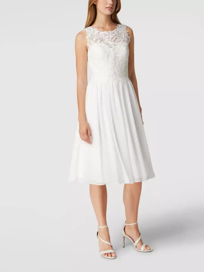 Mascara Brautkleid Mit Floraler Spitze - Offwhite 6 Mascara Brautkleid Mit Floraler Spitze - Offwhite – Bild 4