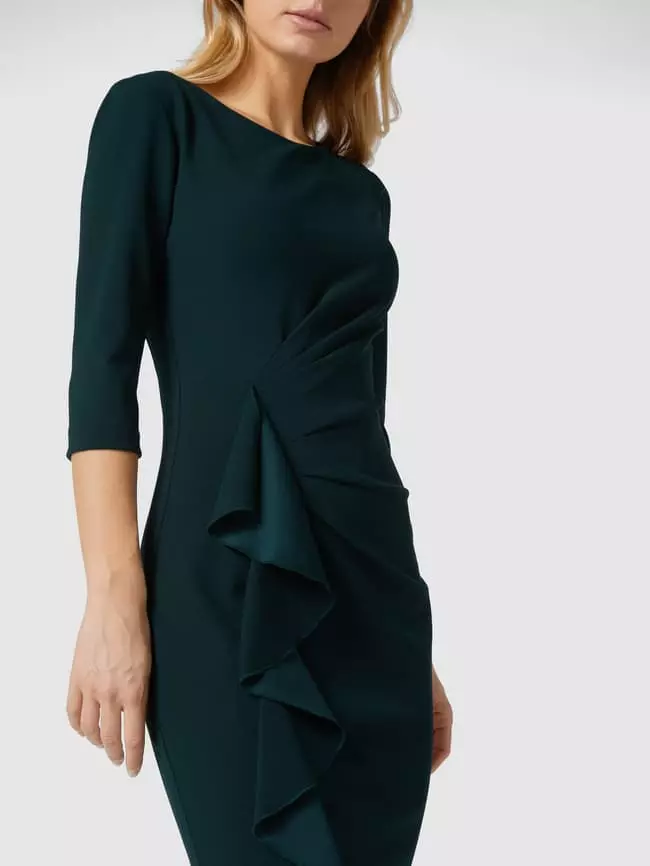 Paradi Cocktailkleid Mit Drapierung Und Volantbesatz - Grün 5 Paradi Cocktailkleid Mit Drapierung Und Volantbesatz - Grün – Bild 3