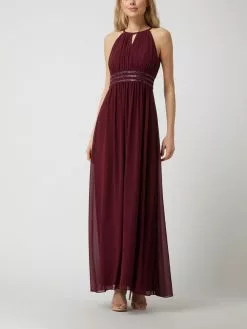 Jake*s Cocktail Abendkleid Aus Chiffon - Kirschrot
