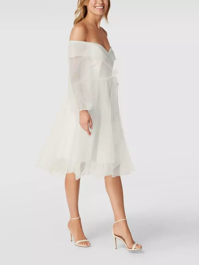 TROYDEN COLLECTION Brautkleid Mit Carmen-Ausschnitt - Weiß 3 TROYDEN COLLECTION Brautkleid Mit Carmen-Ausschnitt - Weiß