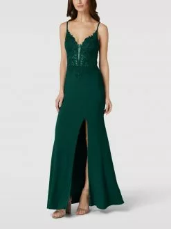 Mascara Abendkleid Mit Herz-Ausschnitt - Dunkelgrün