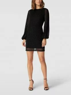 LACE & BEADS Cocktailkleid Mit Zierbesatz - Schwarz