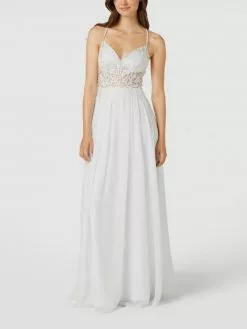 Unique Brautkleid Mit Floralen Stickereien - Weiß