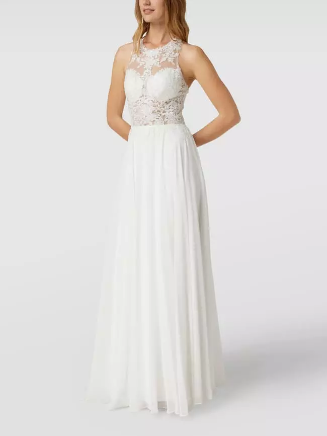 Mascara Brautkleid Mit Floraler Spitze - Offwhite 3 Mascara Brautkleid Mit Floraler Spitze - Offwhite