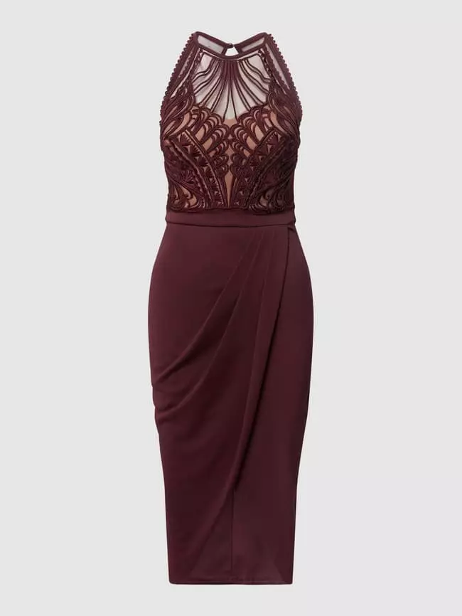 Lipsy Cocktailkleid Mit Zierbesatz - Bordeaux Rot 4 Lipsy Cocktailkleid Mit Zierbesatz - Bordeaux Rot – Bild 2