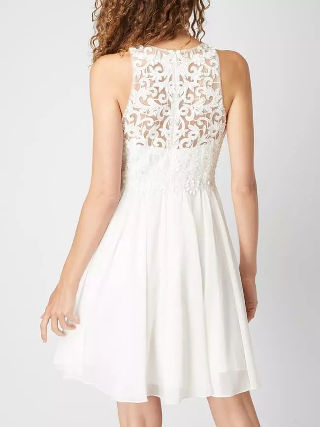 Laona Brautkleid Aus Mesh Und Chiffon - Offwhite 7 Laona Brautkleid Aus Mesh Und Chiffon - Offwhite – Bild 5