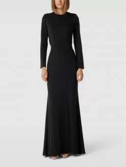 Mascara Abendkleid Mit Zierbesatz - Schwarz