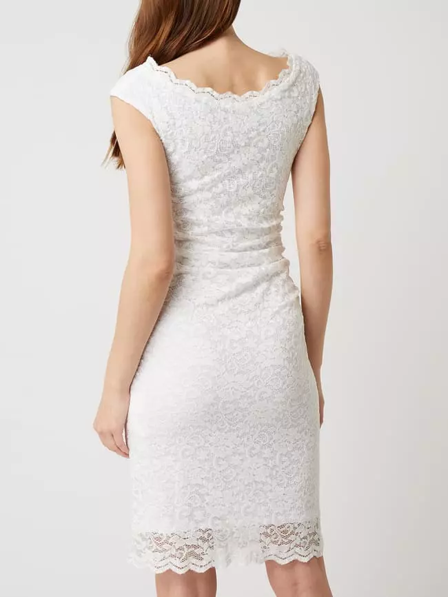 Swing Cocktailkleid Aus Floraler Spitze - Offwhite 7 Swing Cocktailkleid Aus Floraler Spitze - Offwhite – Bild 5