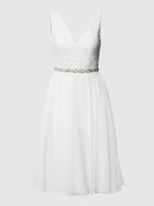 Mascara Brautkleid Mit Floraler Spitze Und Ziersteinen - Ecru 4 Mascara Brautkleid Mit Floraler Spitze Und Ziersteinen - Ecru – Bild 2