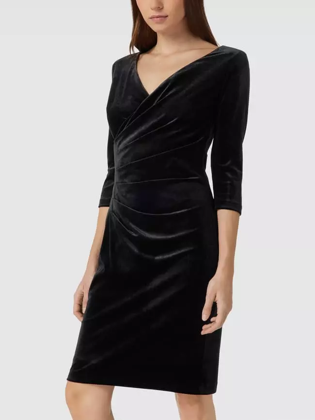 Paradi Cocktailkleid Aus Samt - Schwarz 6 Paradi Cocktailkleid Aus Samt - Schwarz – Bild 4