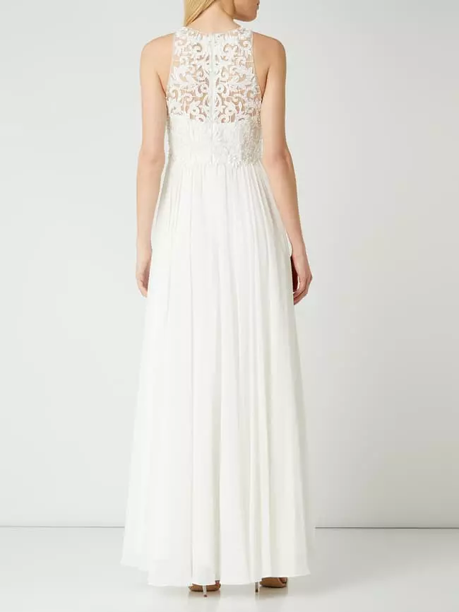 Laona Abendkleid Mit Floralen Stickereien - Offwhite 9 Laona Abendkleid Mit Floralen Stickereien - Offwhite – Bild 7