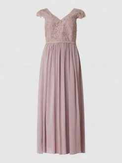 My Mascara Curves PLUS SIZE Abendkleid Aus Spitze Und Chiffon - Mauve