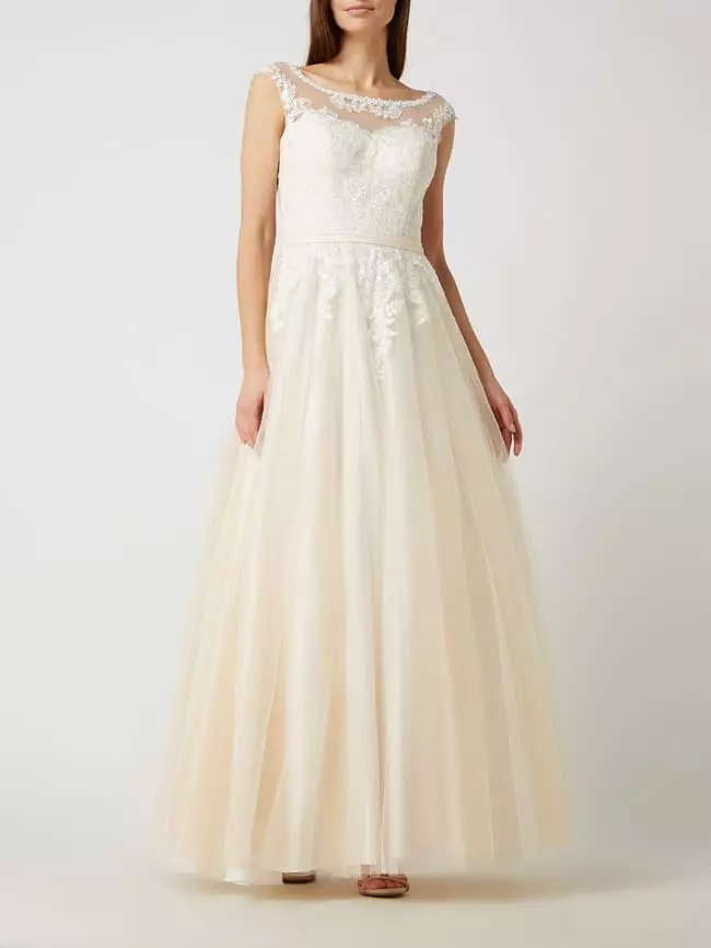 Luxuar Brautkleid Aus Spitze - Offwhite 3 Luxuar Brautkleid Aus Spitze - Offwhite