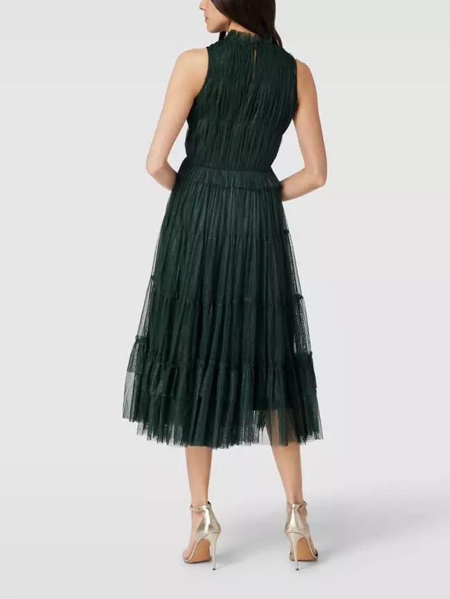 LACE & BEADS Cocktailkleid Mit Effektgarn - Dunkelgrün 7 LACE & BEADS Cocktailkleid Mit Effektgarn - Dunkelgrün – Bild 5