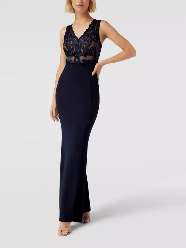 Lipsy Abendkleid Mit Schleifen-Details - Marineblau 3 Lipsy Abendkleid Mit Schleifen-Details - Marineblau