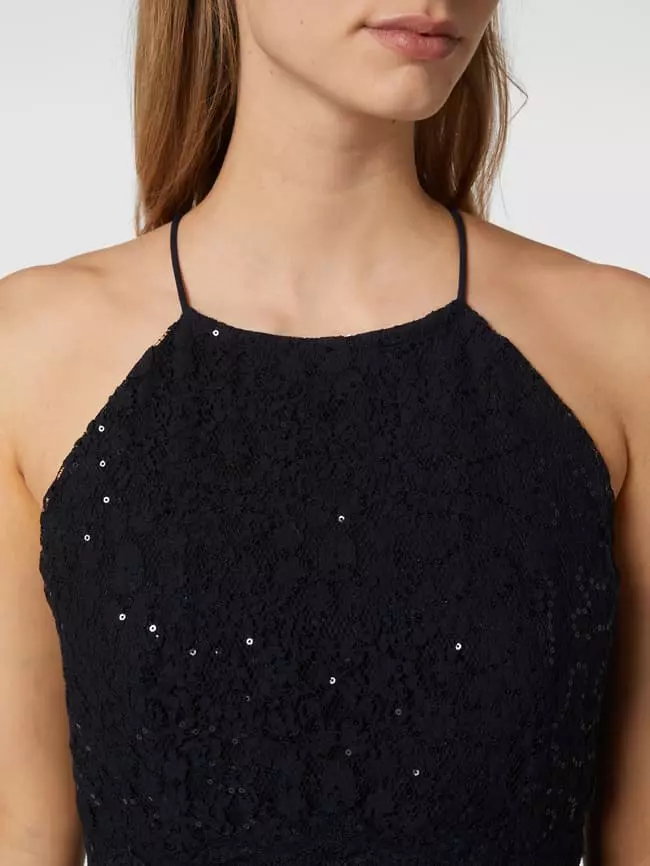 Jake*s Cocktail Cocktailkleid Aus Zartem Chiffon - Marineblau Meliert 5 Jake*s Cocktail Cocktailkleid Aus Zartem Chiffon - Marineblau Meliert – Bild 3