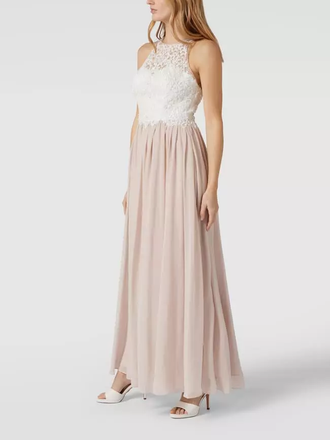 Laona Abendkleid Mit Strasssteinen Und Pailletten - Sand 3 Laona Abendkleid Mit Strasssteinen Und Pailletten - Sand