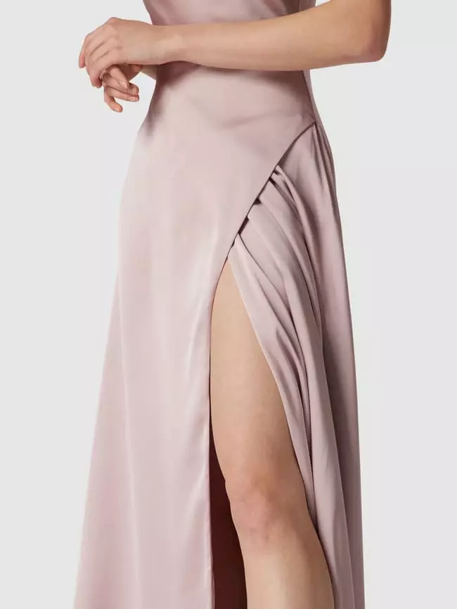 Luxuar Abendkleid Mit Wasserfall-Ausschnitt - Flieder 5 Luxuar Abendkleid Mit Wasserfall-Ausschnitt - Flieder – Bild 3