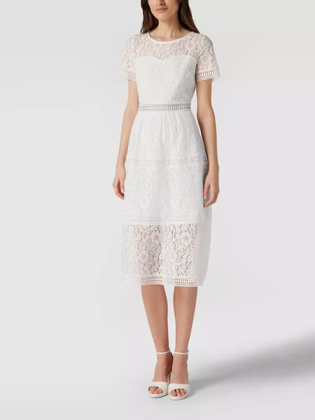 Apart Glamour Cocktailkleid Aus Floralen Stickereien - Offwhite 3 Apart Glamour Cocktailkleid Aus Floralen Stickereien - Offwhite