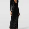 Jake*s Cocktail Abendkleid Mit Paillettenbesatz - Schwarz