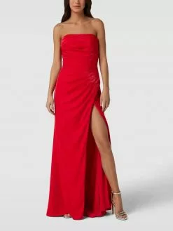 Luxuar Abendkleid In Wickel-Optik - Rot