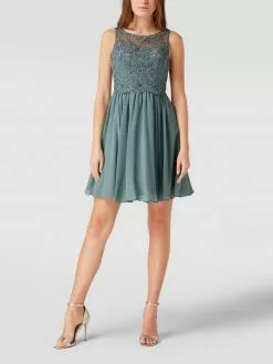 Formal Dress Geschäft 32 Laona Cocktailkleid Aus Tüll Mit Strasssteinen - Schilf