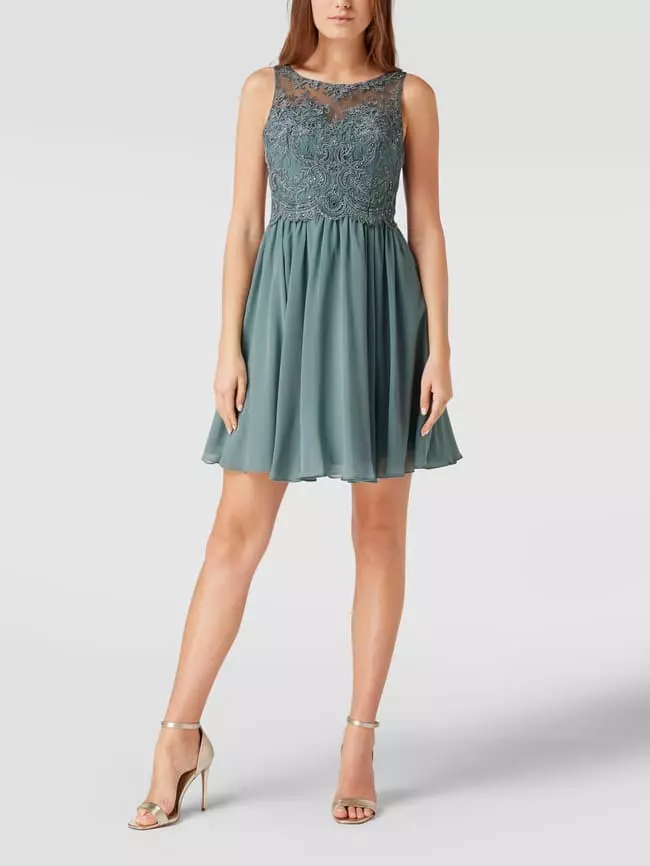 Laona Cocktailkleid Aus Tüll Mit Strasssteinen - Schilf 3 Laona Cocktailkleid Aus Tüll Mit Strasssteinen - Schilf