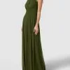 TROYDEN COLLECTION Abendkleid Mit Neckholder - Olivgrün